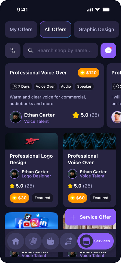 Student marketplace preview