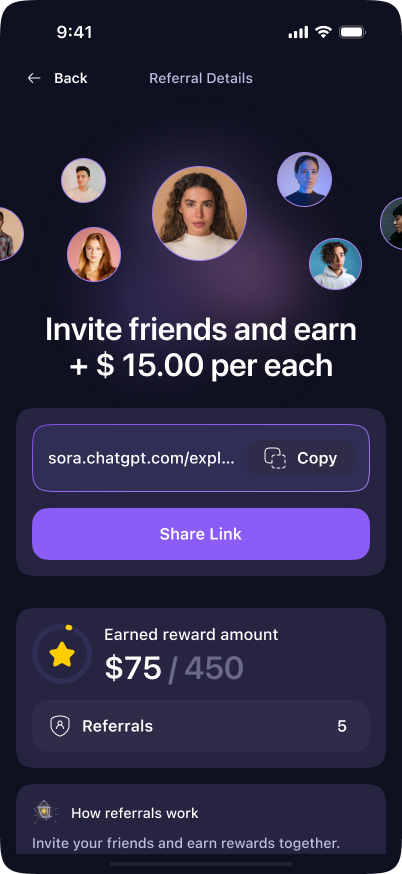 Referrals preview